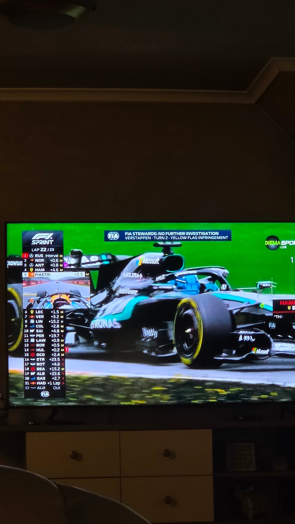 Rainbow appears over Varna during F1 Sprint broadcast
