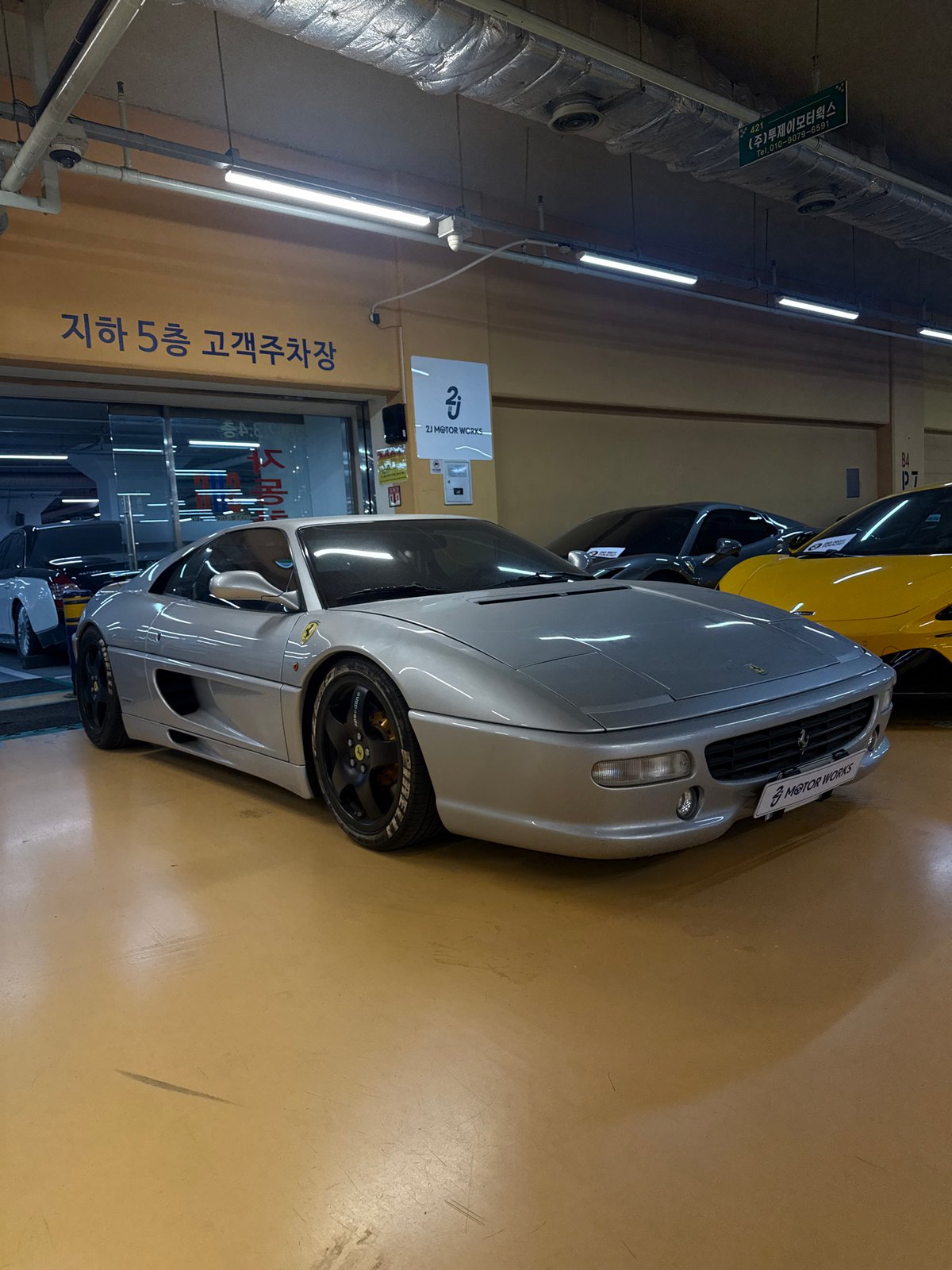 Luxury car collection spotted in Seoul underground parking garage