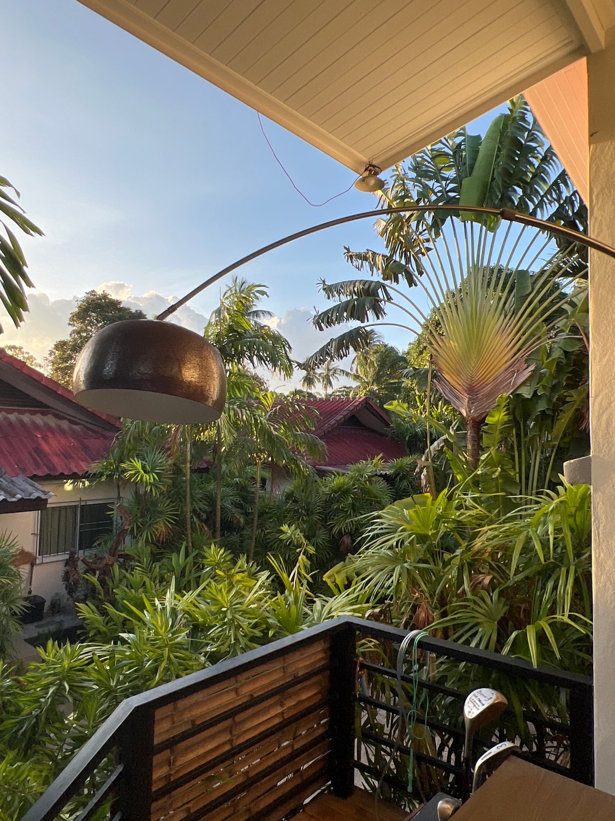 Quiet tropical morning at a Baan Mae Nam residence, Koh Samui
