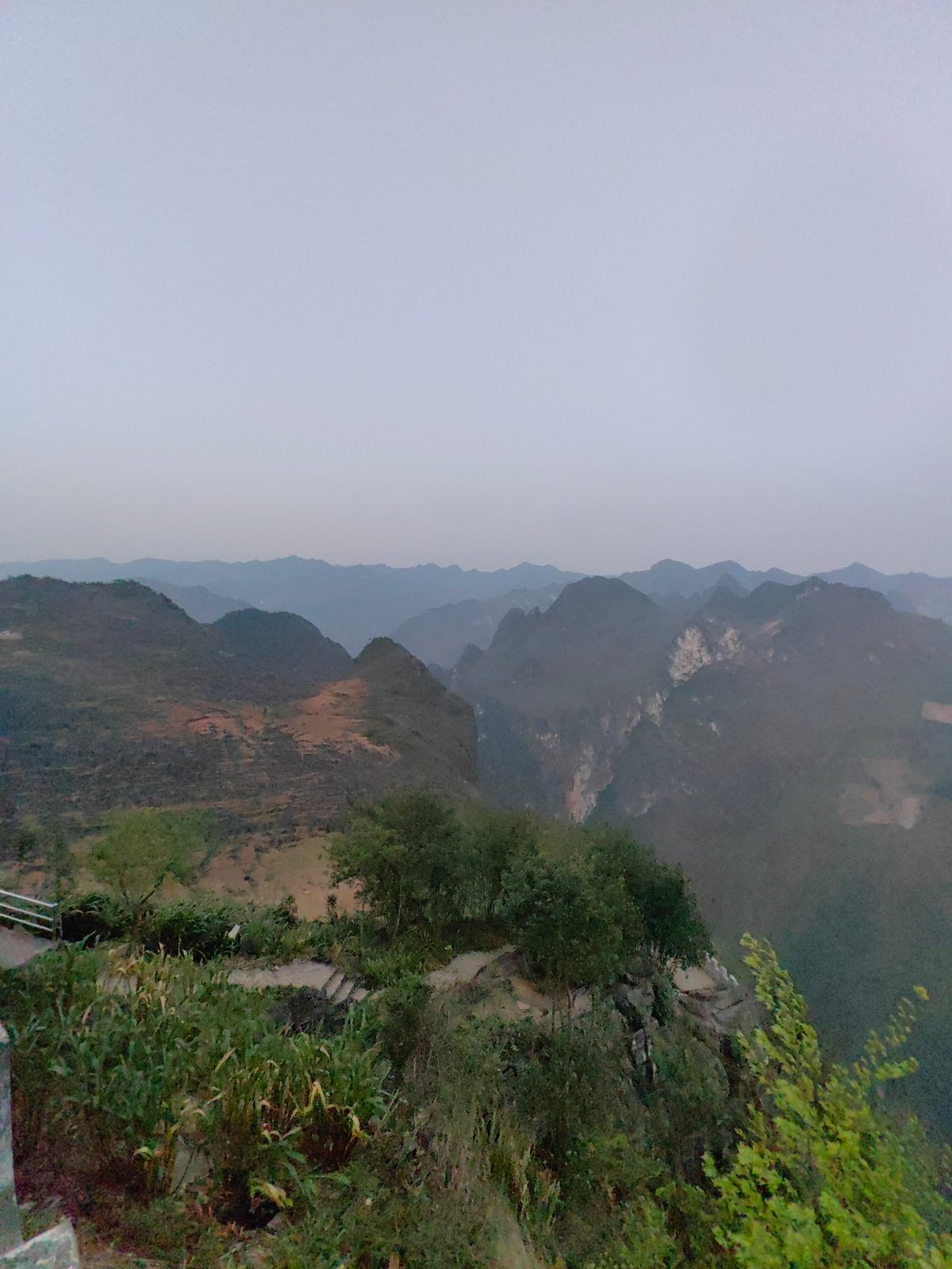 Mountain landscape captured in Mèo Vạc Commune, Vietnam