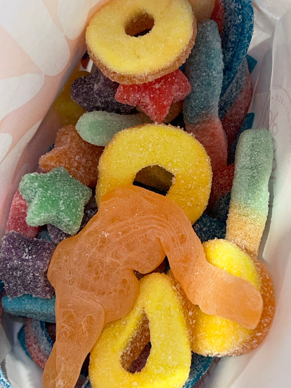 Shopper documents candy store visit in Mexico City mall
