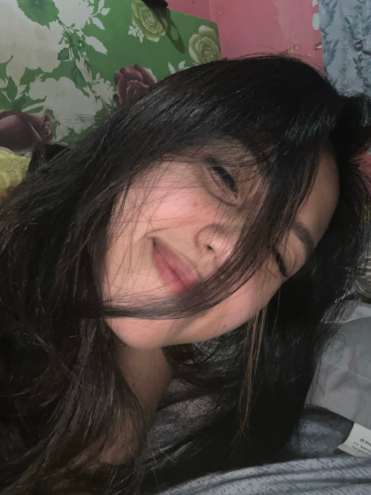 Casual bedroom selfie session in Depok, Indonesia