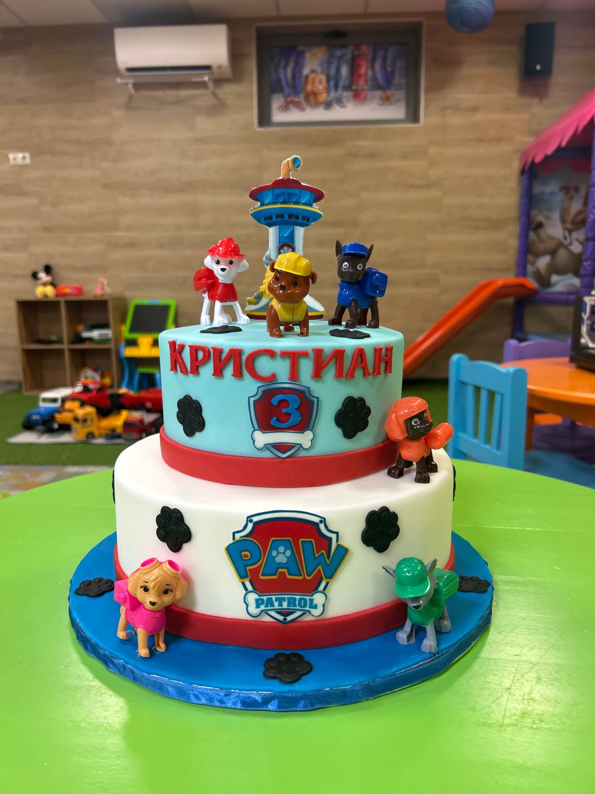 Child's Paw Patrol birthday party celebrated at Plovdiv playground