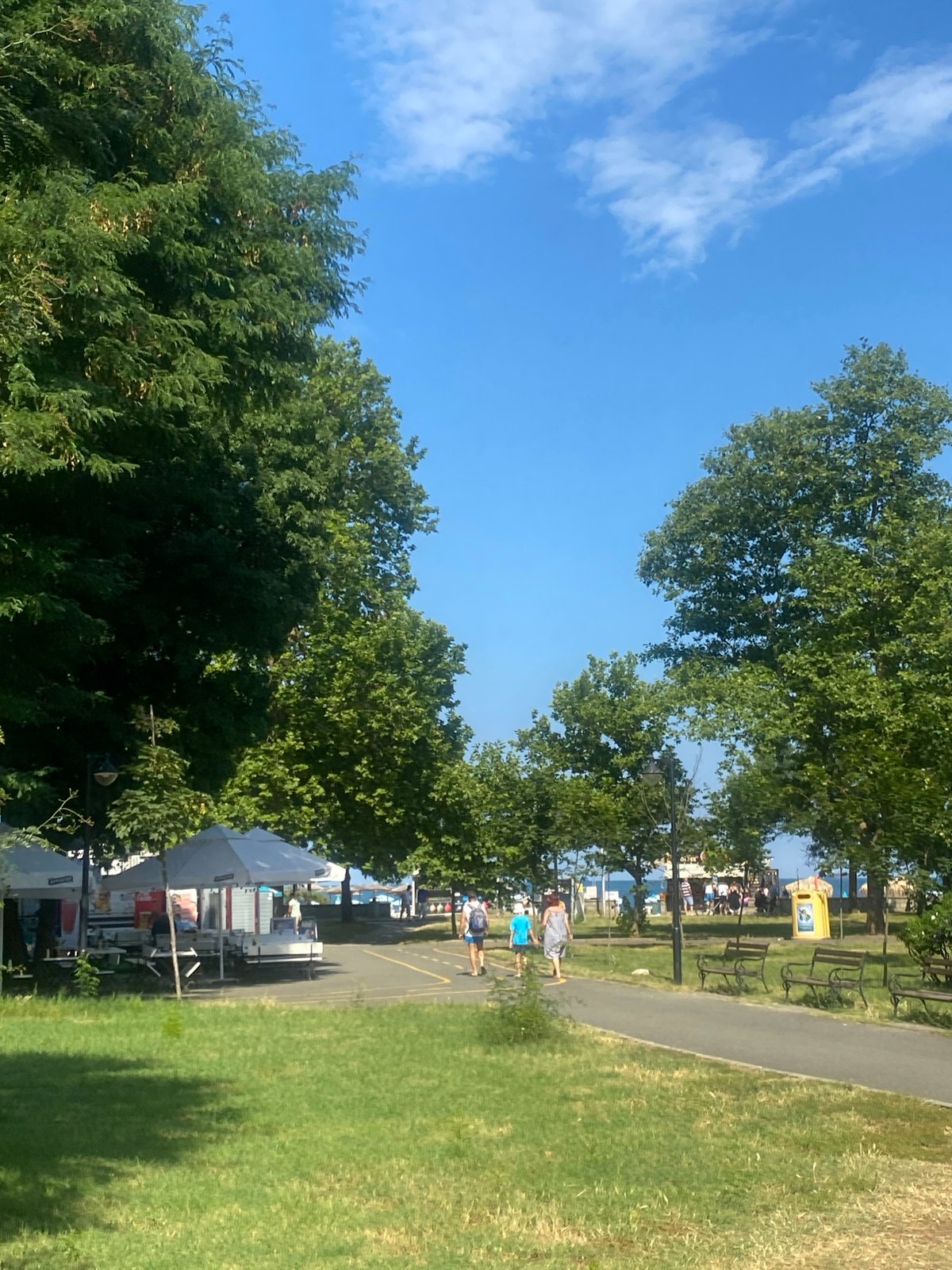 Burgas seafront in full summer swing along the Black Sea