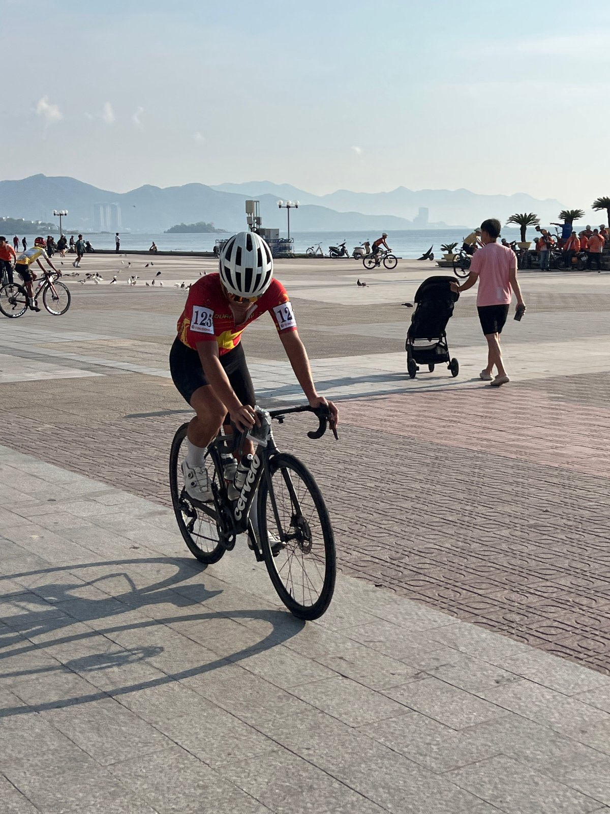 Bicycle race held in Nha Trang, Vietnam