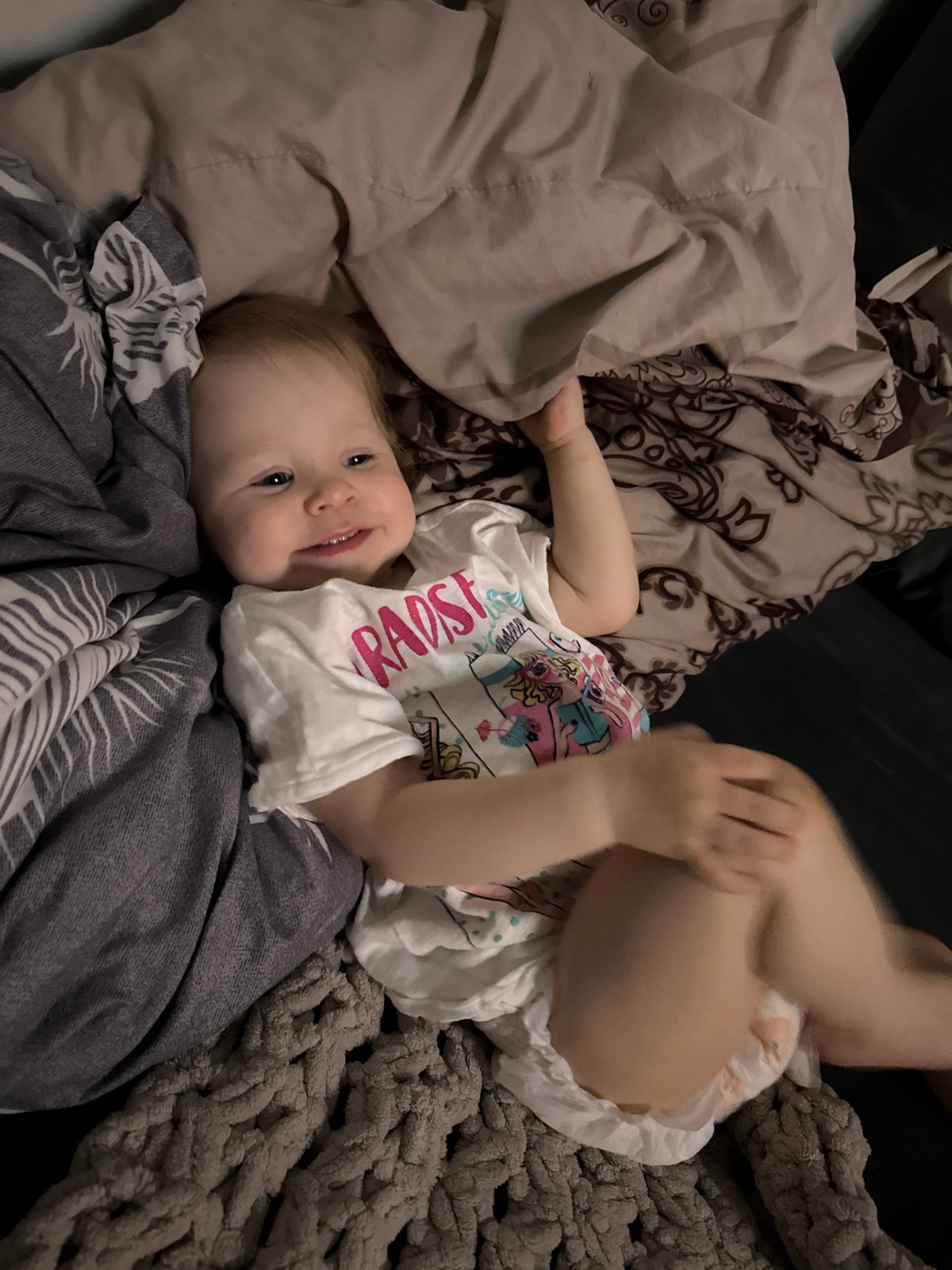 Mother and baby share quiet moments at Chaikovsky home