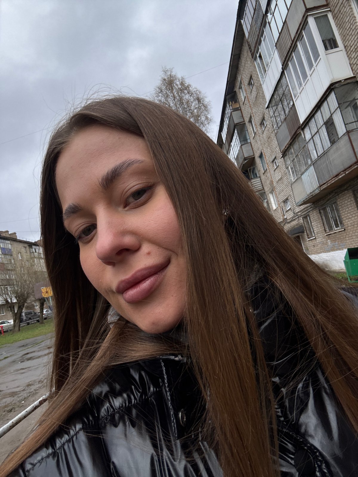 Woman Takes Selfies in Chernushka, Russia