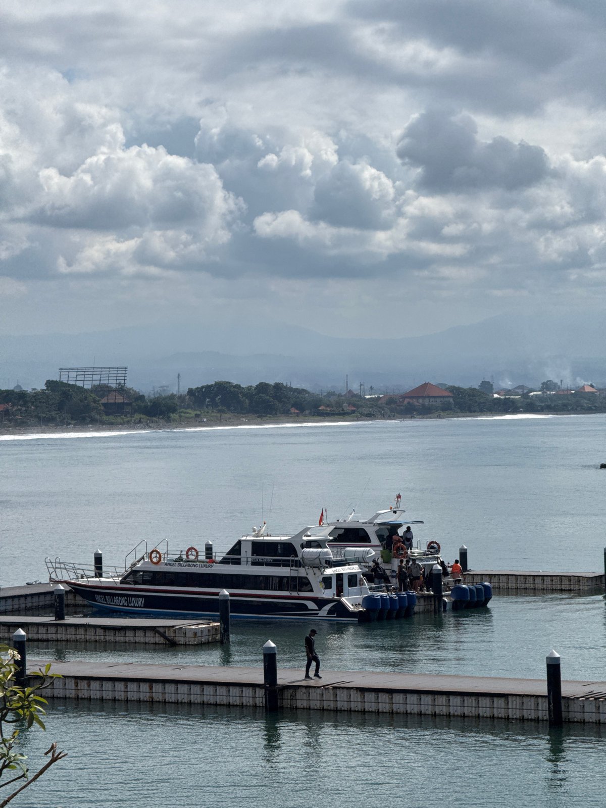 Early morning harbor and sculpture documentation in Denpasar, Indonesia