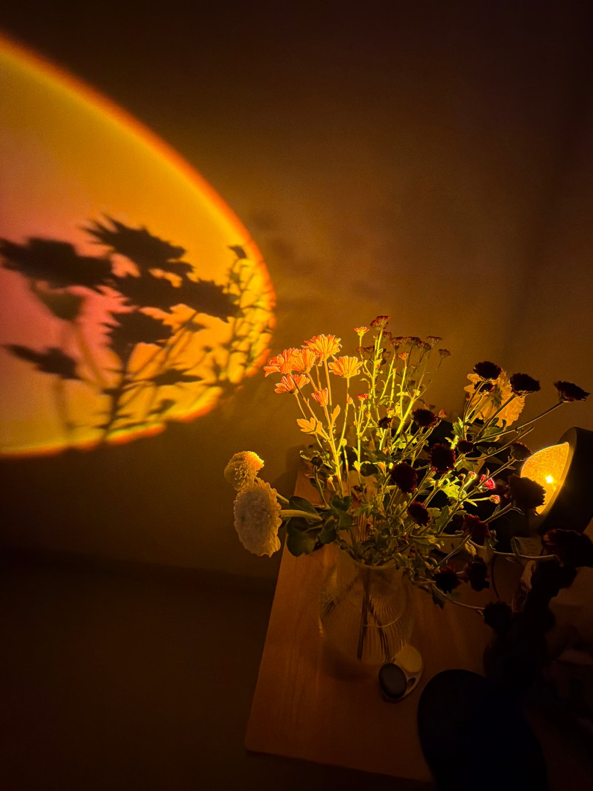 Indoor moments captured in Kuta Selatan: flowers, laptop, anime