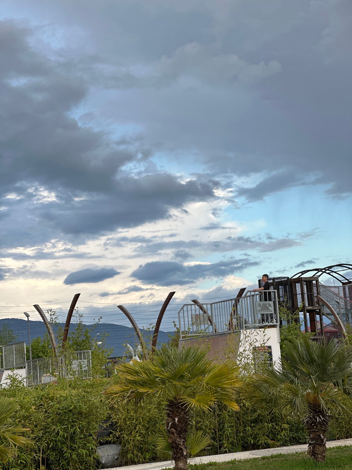 Stormy clouds gather over Fethiye, Turkey
