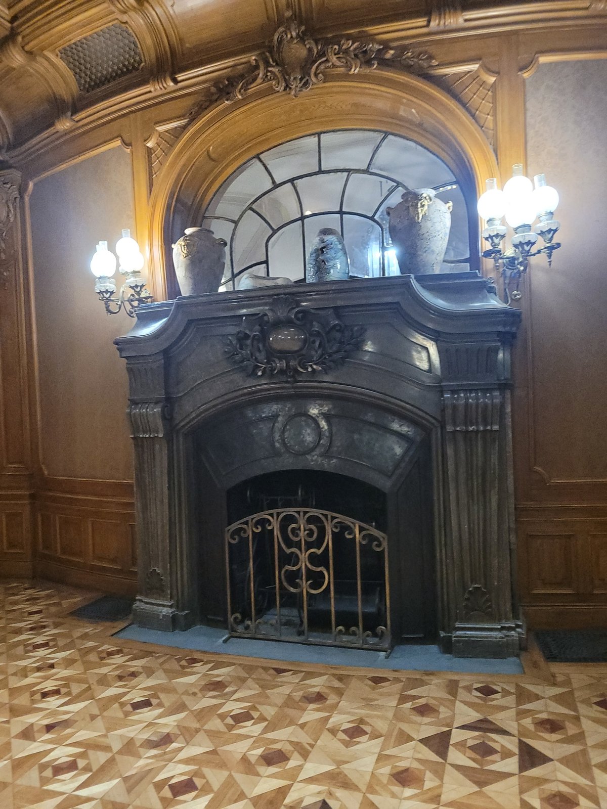 Inside and outside a grand historic European estate