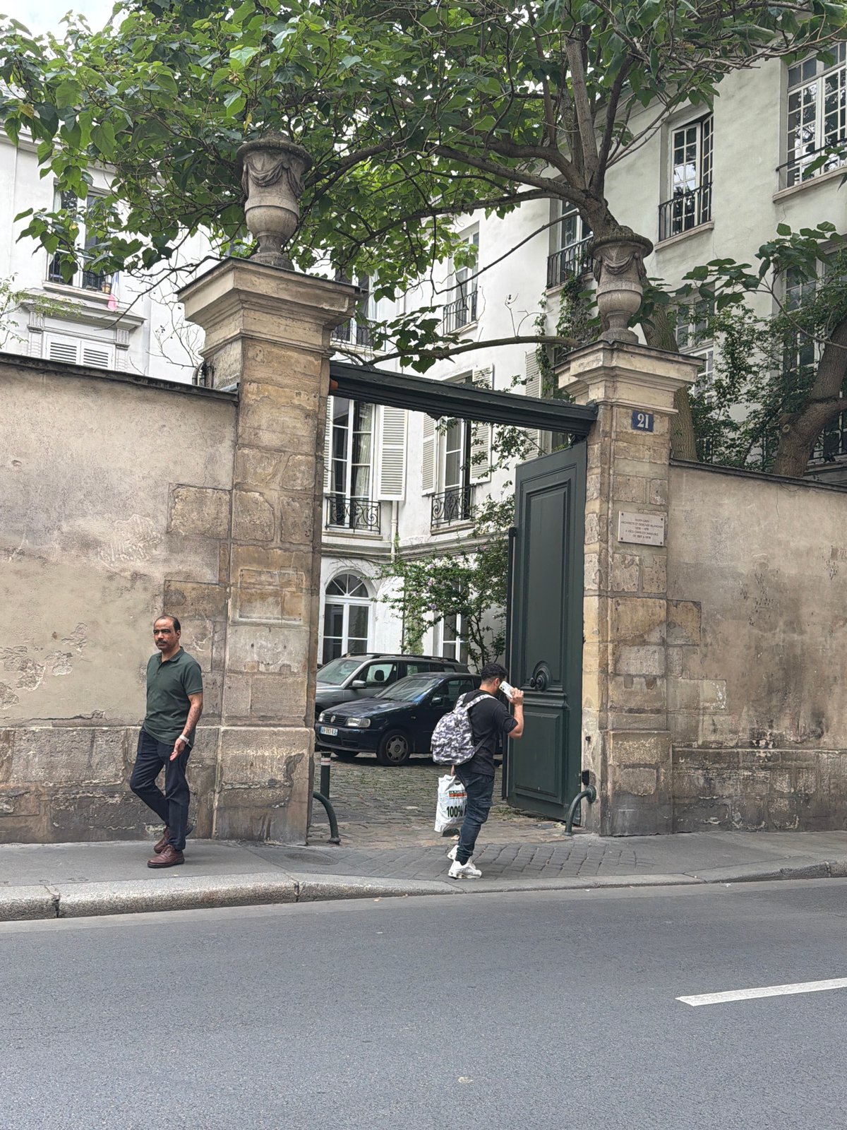 Classic bistro lunch in Paris, midday