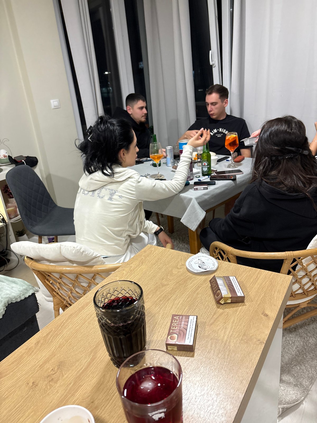 Evening social gathering with drinks and dining in Sofia
