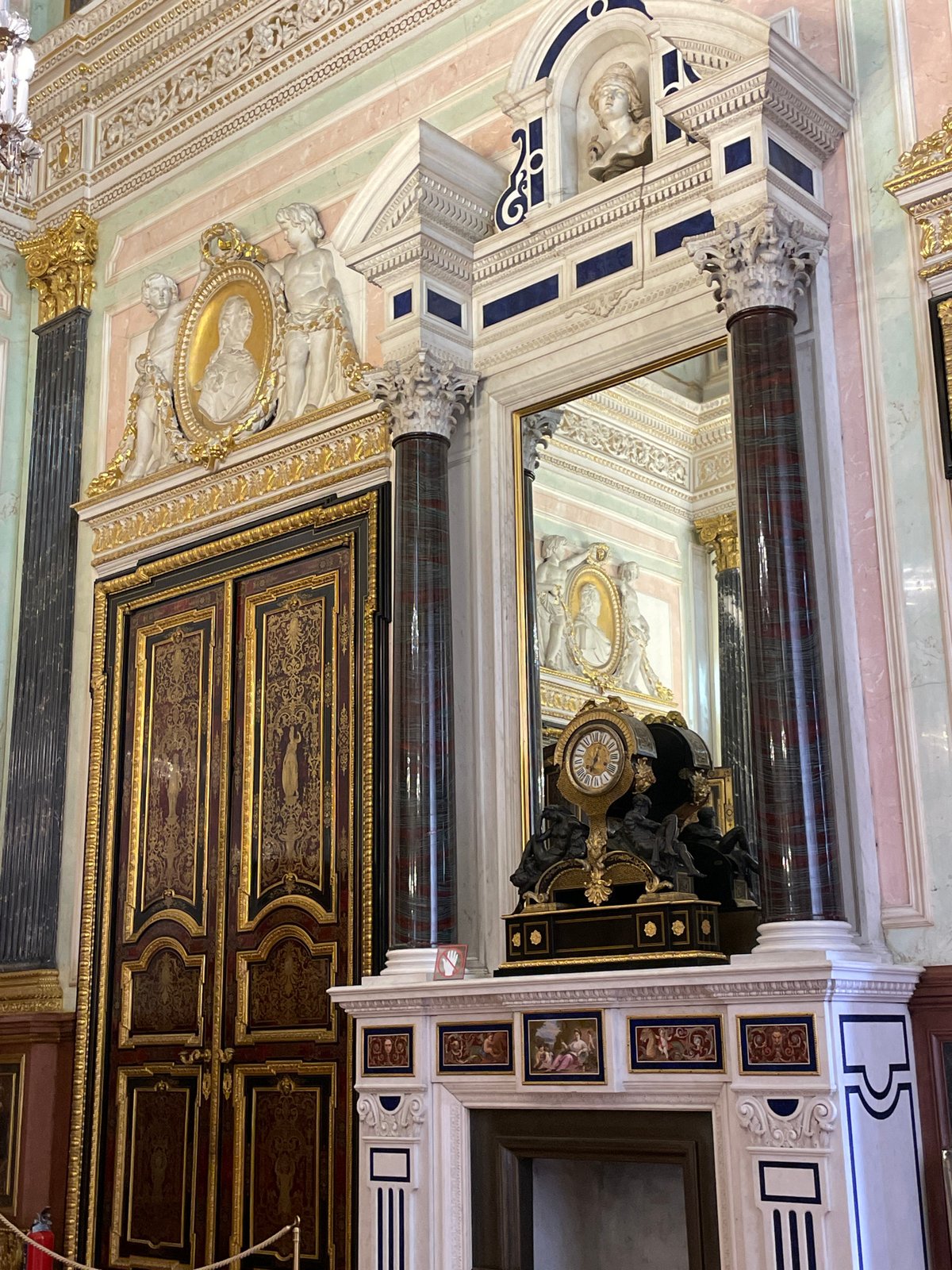 Ornate historical building interior documented by multiple witnesses