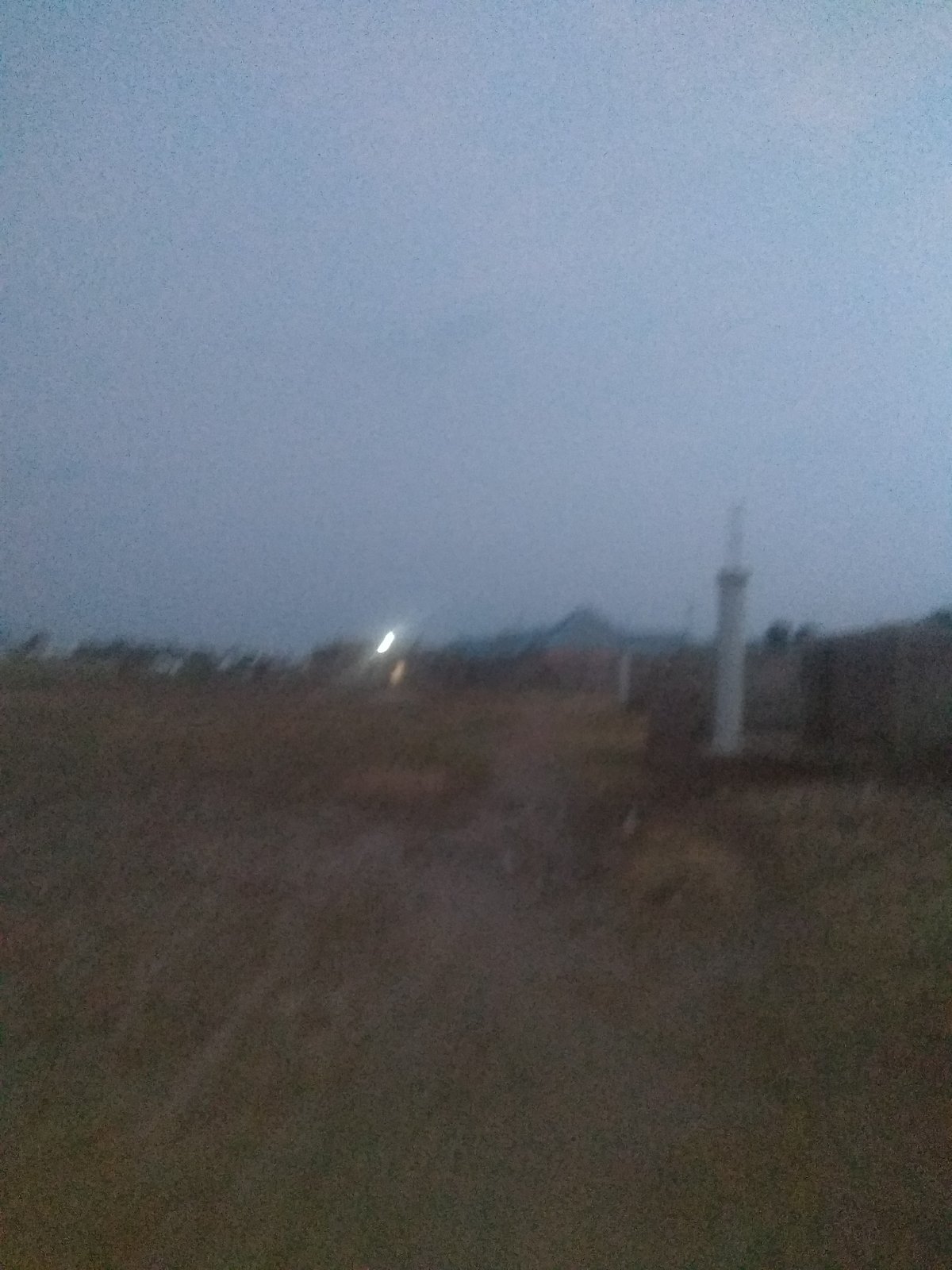 Dusk falls over a quiet Jalingo neighborhood