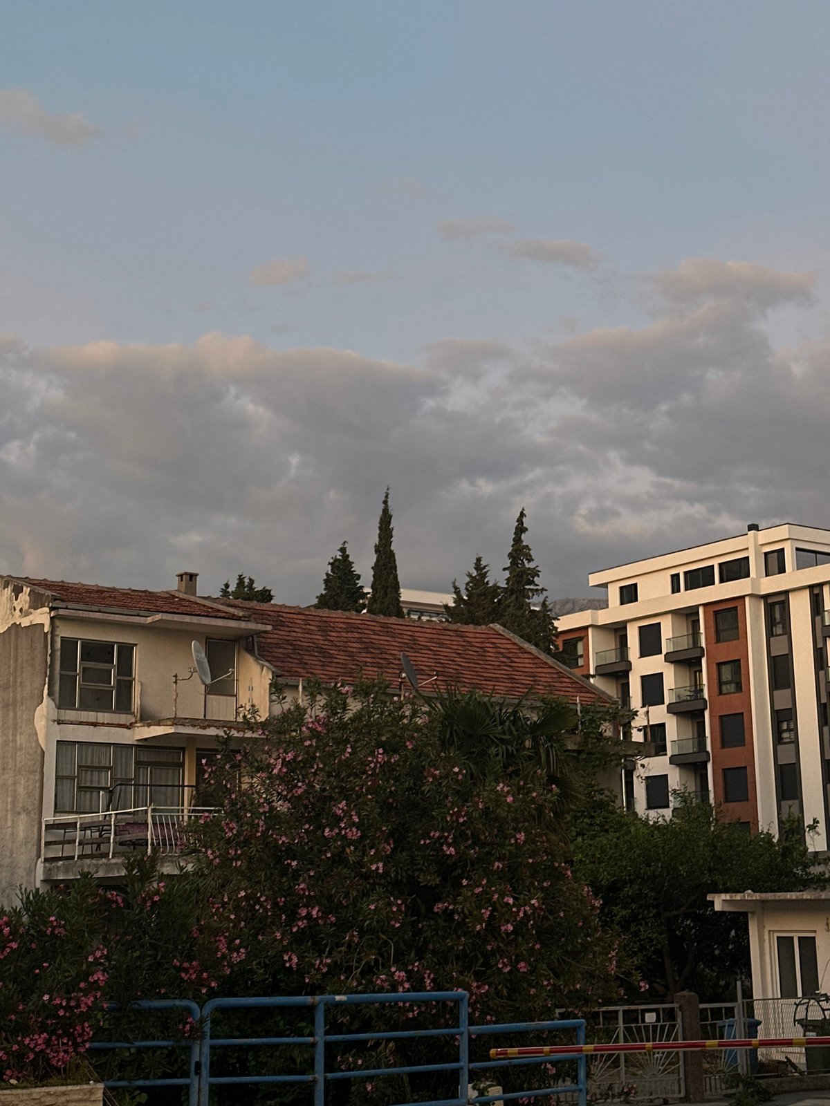 Residential view captured in Šušanj, Montenegro shows urban-nature blend