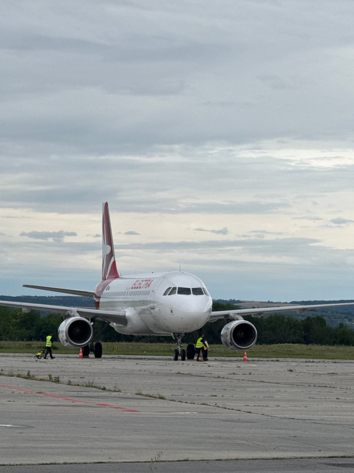Morning flight operations at Varna Airport, Bulgaria