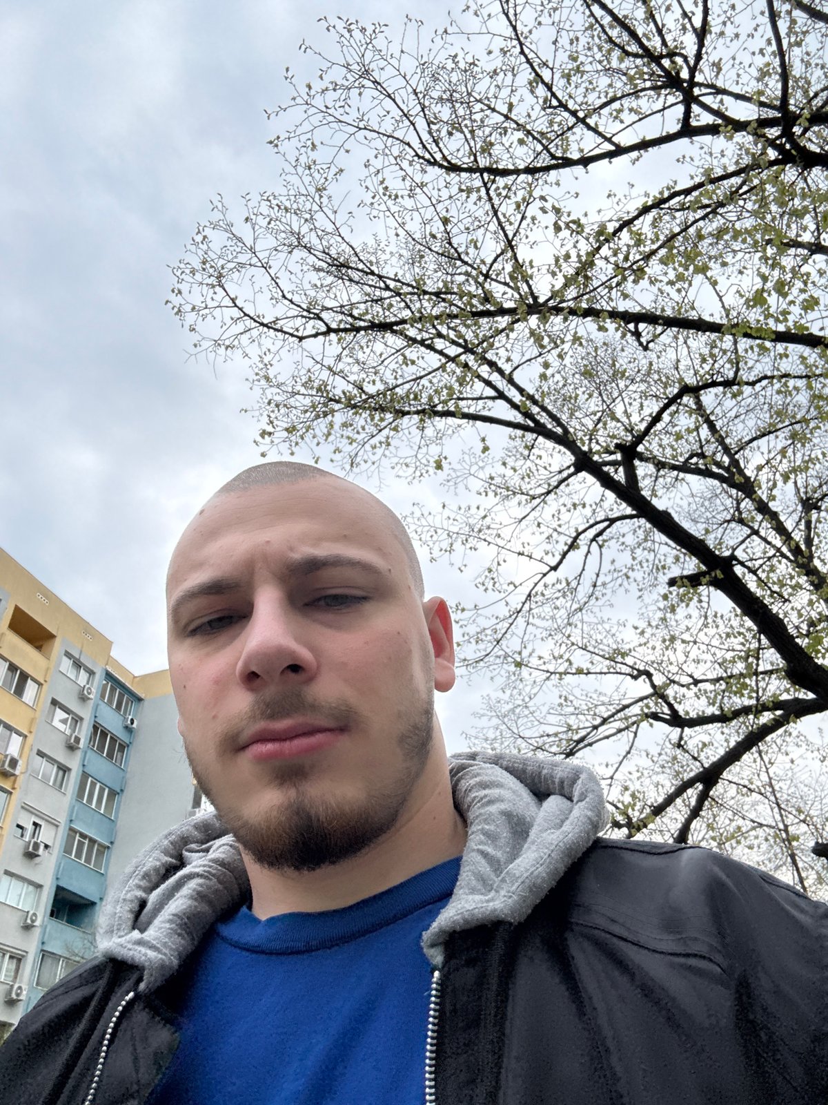 Man photographed outdoors in Stara Zagora, Bulgaria morning