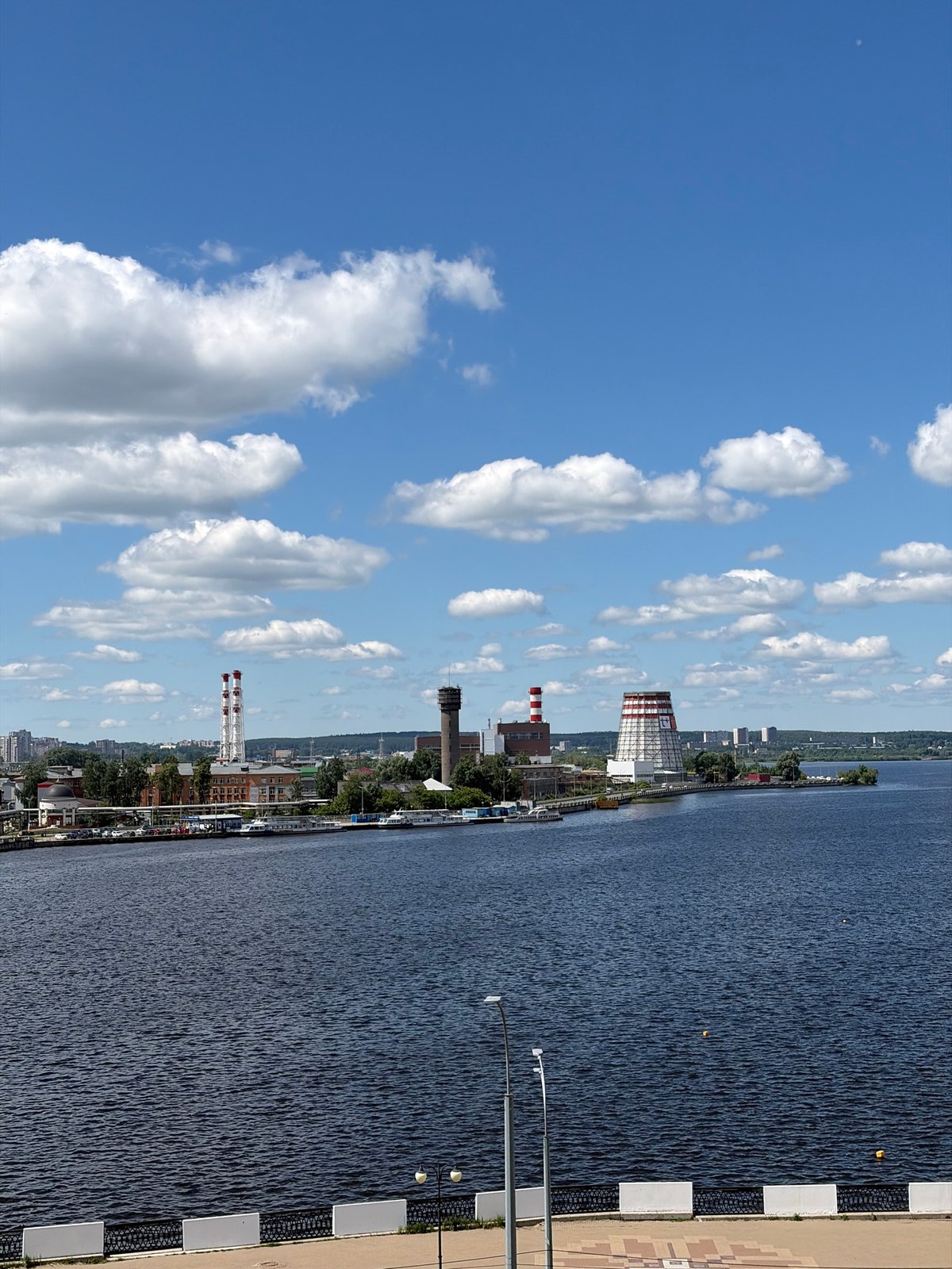 Morning walking tour documented across Izhevsk waterfront and landmarks