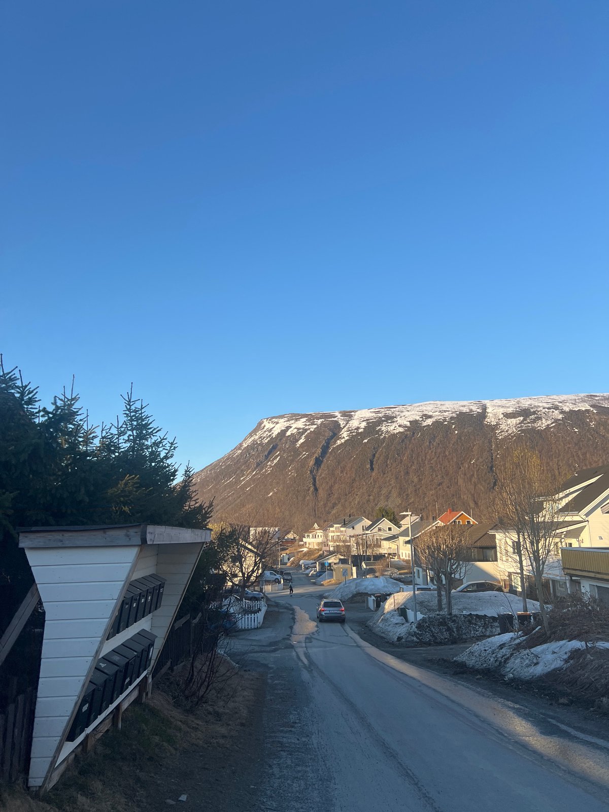 Vehicle observed on residential street in Tromsø, Norway