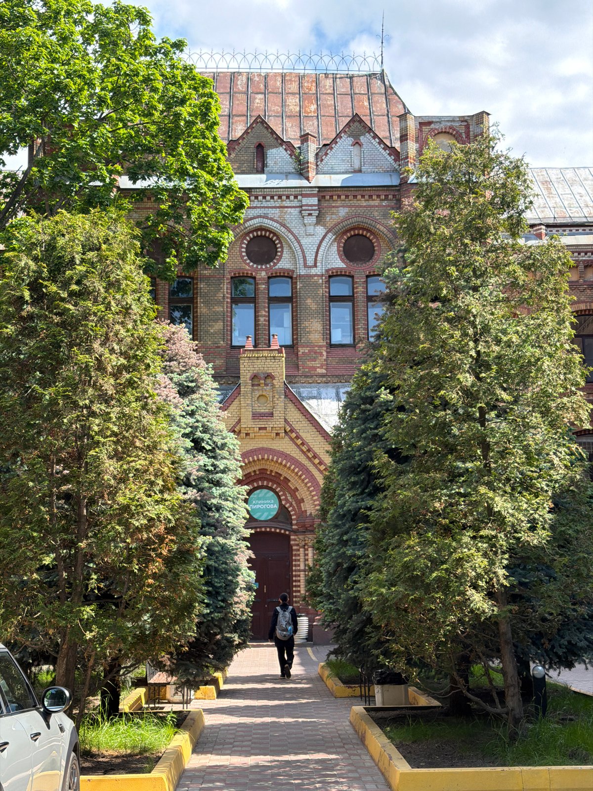 Morning architectural documentation walk through Saint Petersburg
