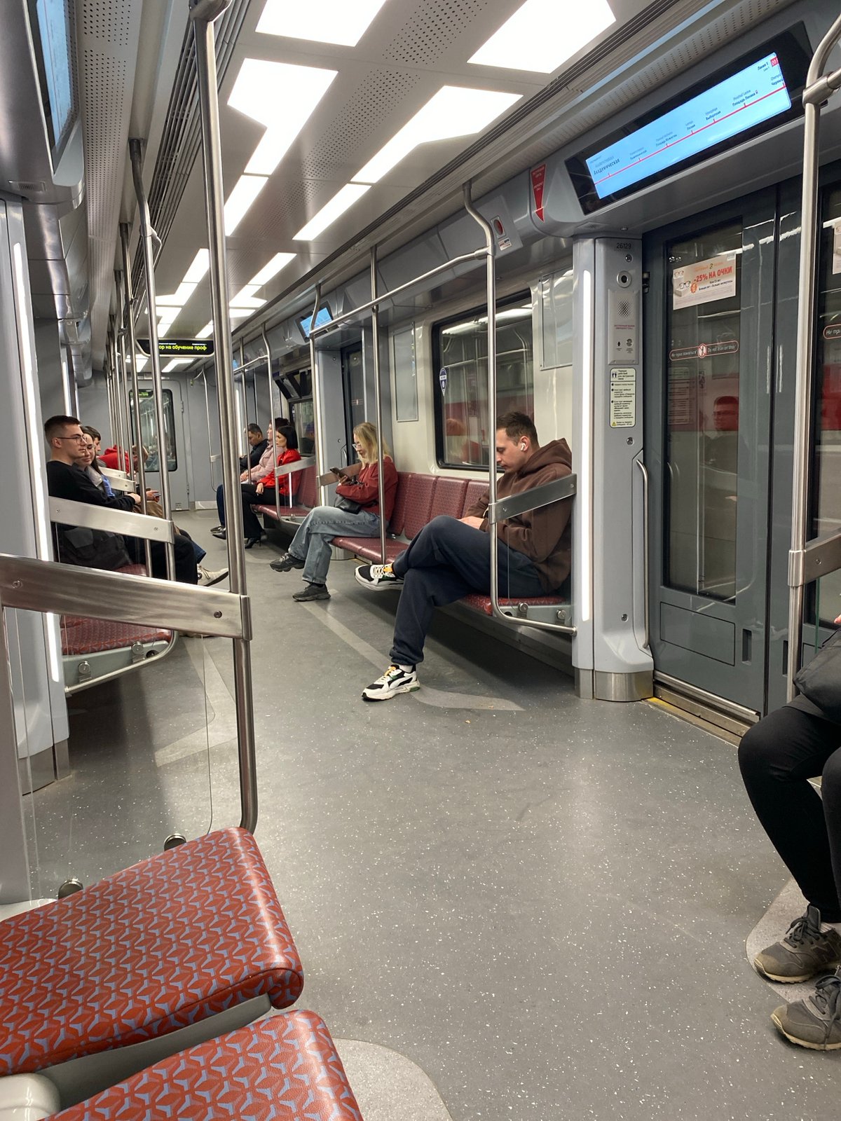 Saint Petersburg subway car interior captured by witness