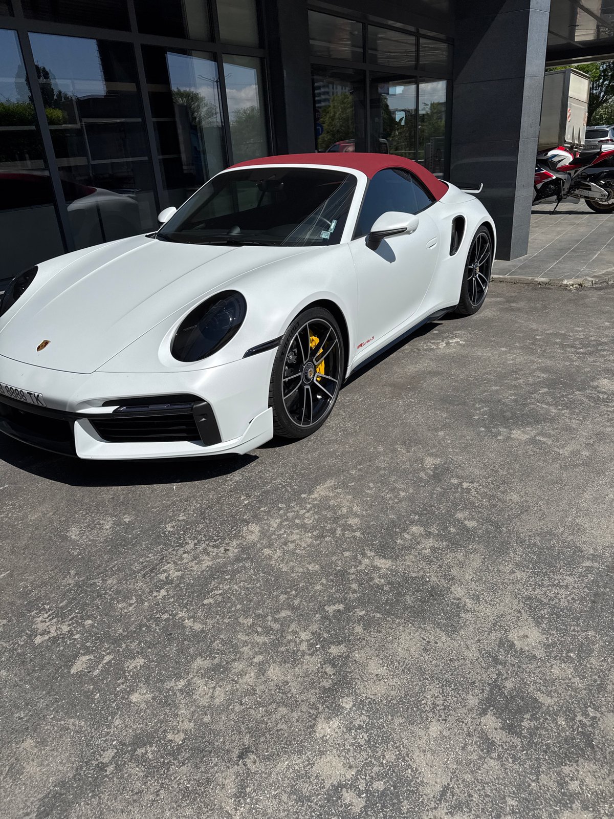 White Porsche GT3 RS spotted parked in Sofia