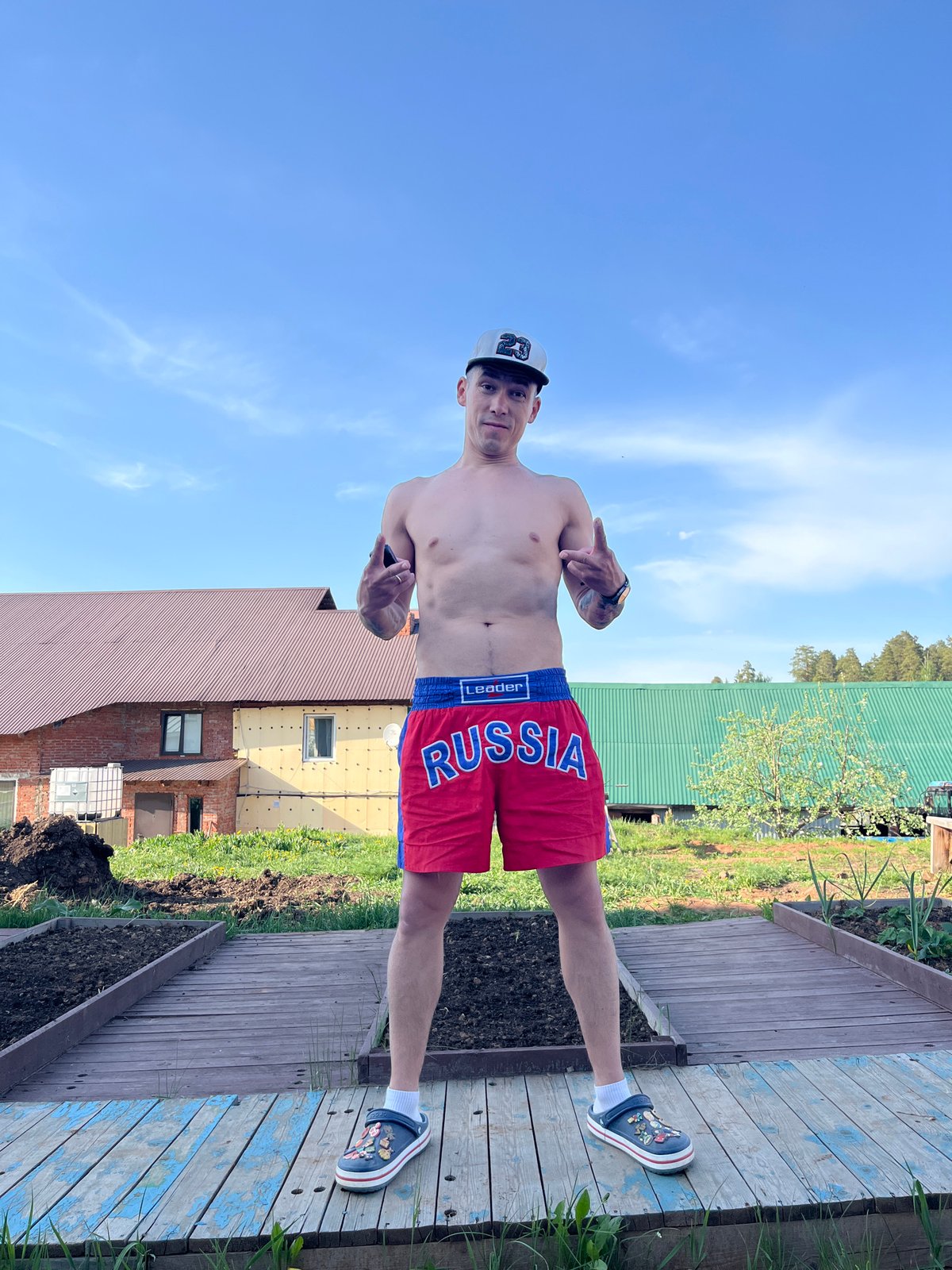 Swimmers pose for photos at outdoor location in Chaikovsky
