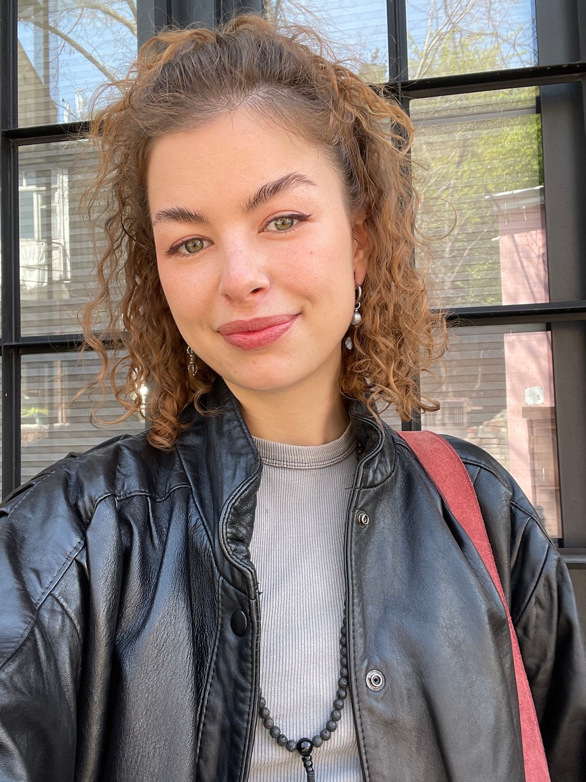 Portrait of young woman photographed in Tbilisi