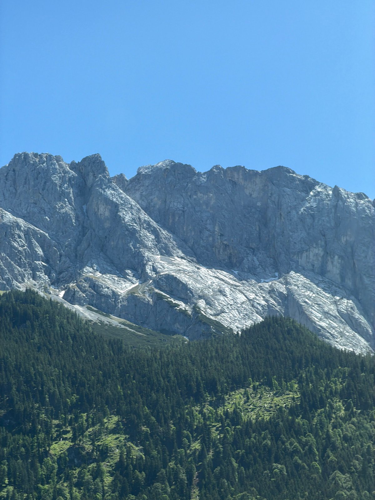 Clear Alpine views photographed in Grainau, Germany