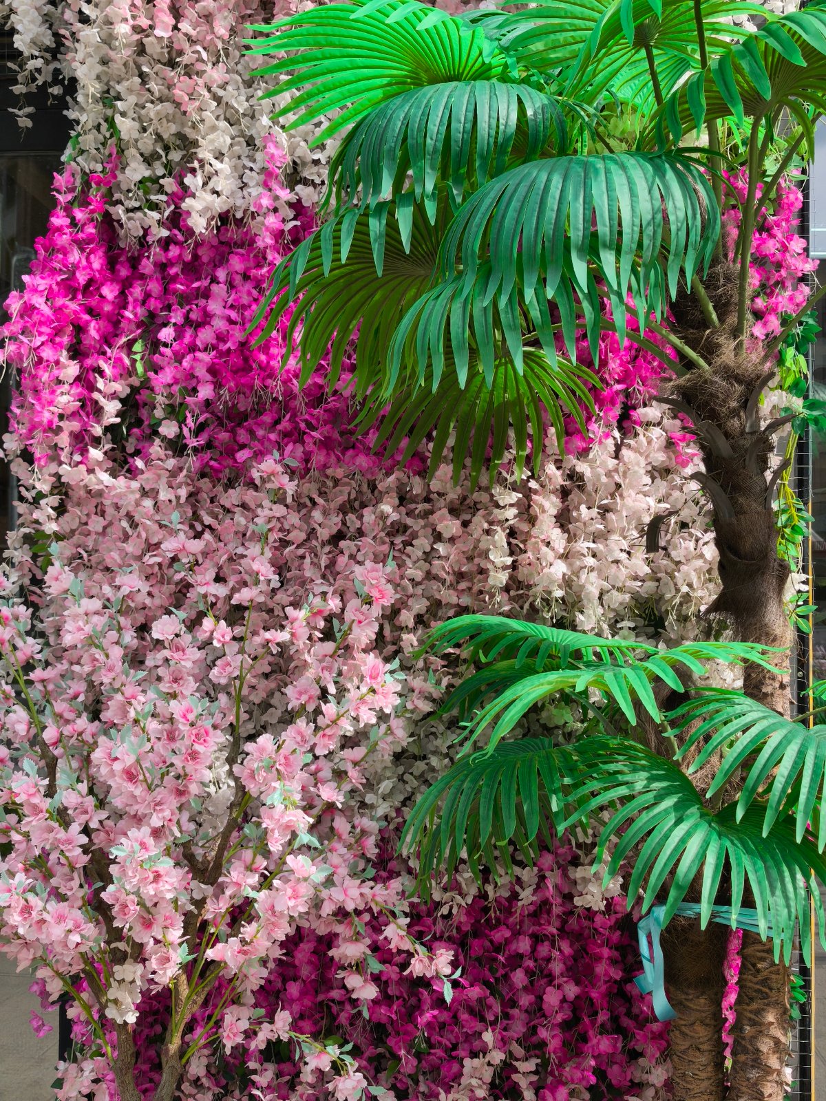 Moscow resident documents modern urban landscape and decorative displays