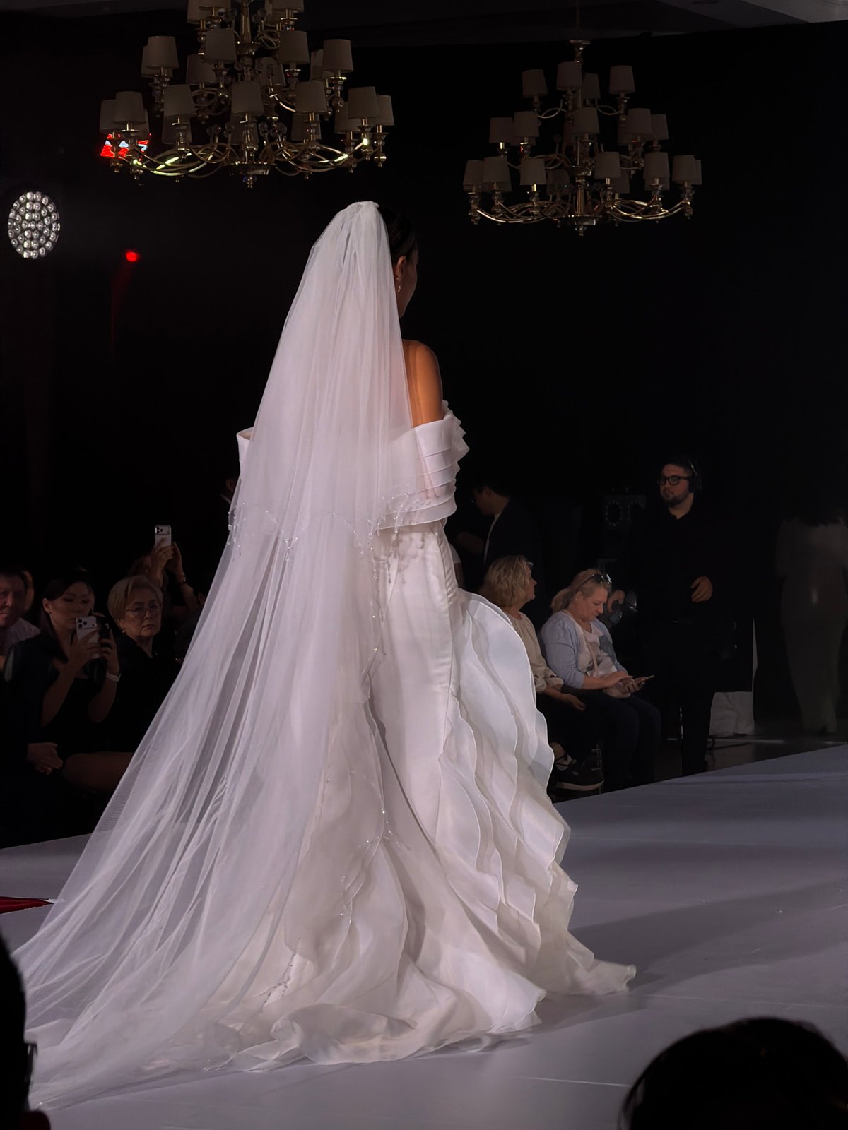 Bridal fashion model walks Cosmo Bella runway show