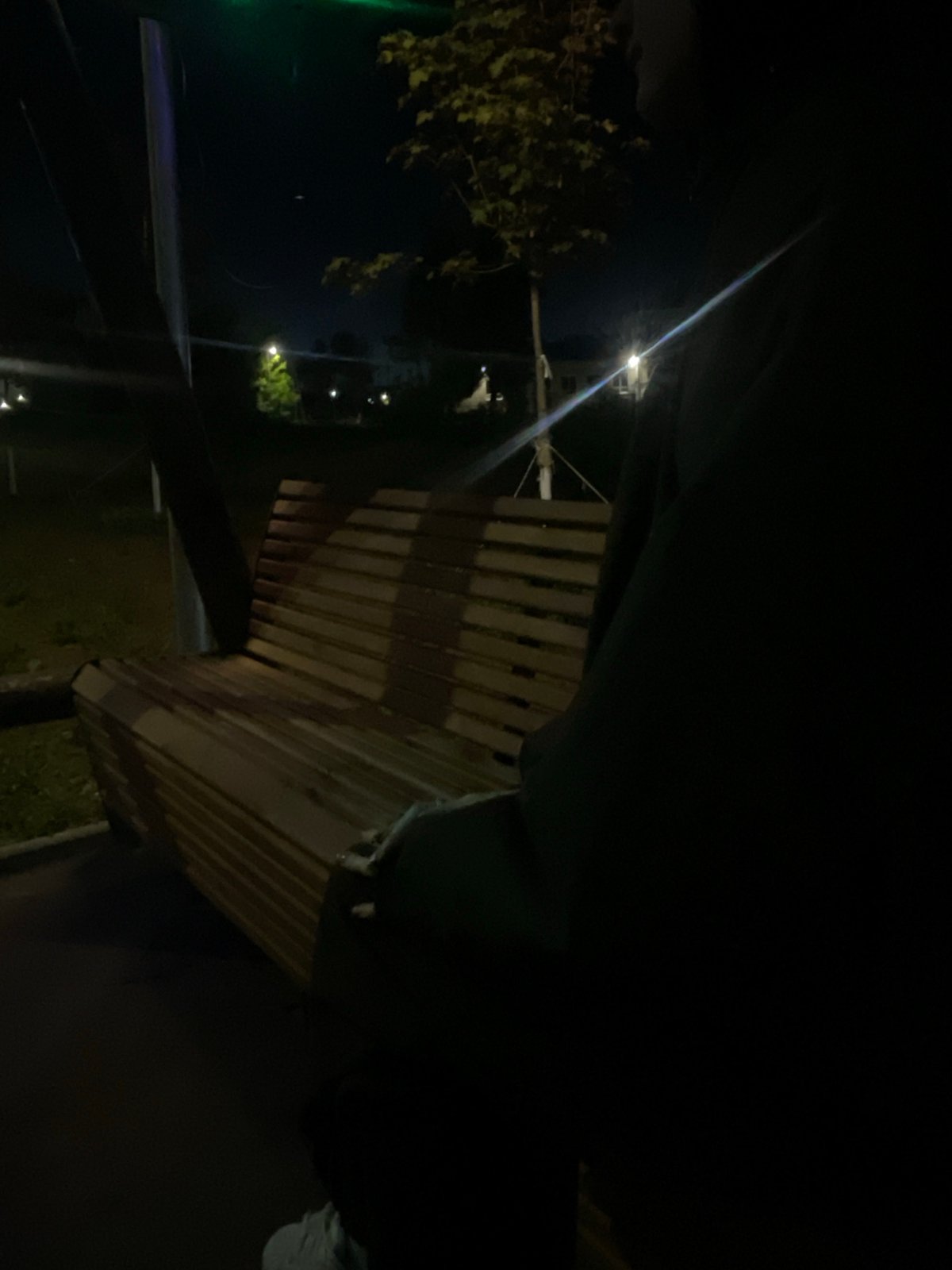 Evening activities documented in Красные Баки park spaces
