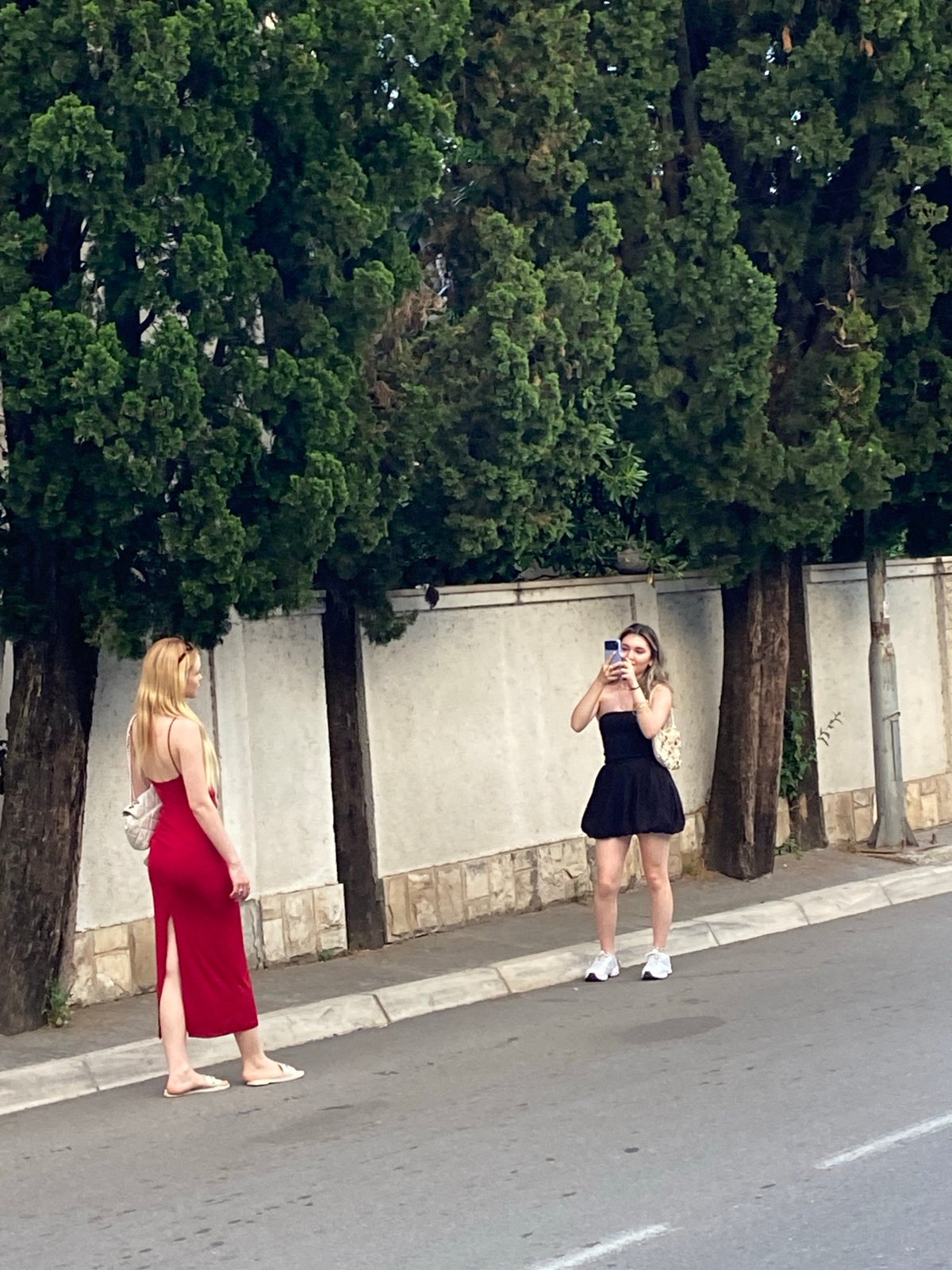 Summer evening street life in Budva, Montenegro
