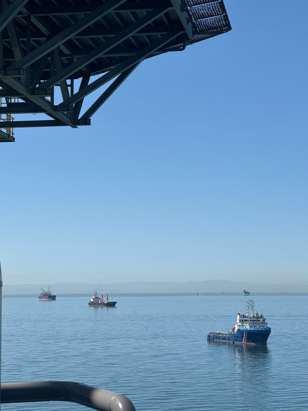 Offshore industrial platform documented in Italian waters