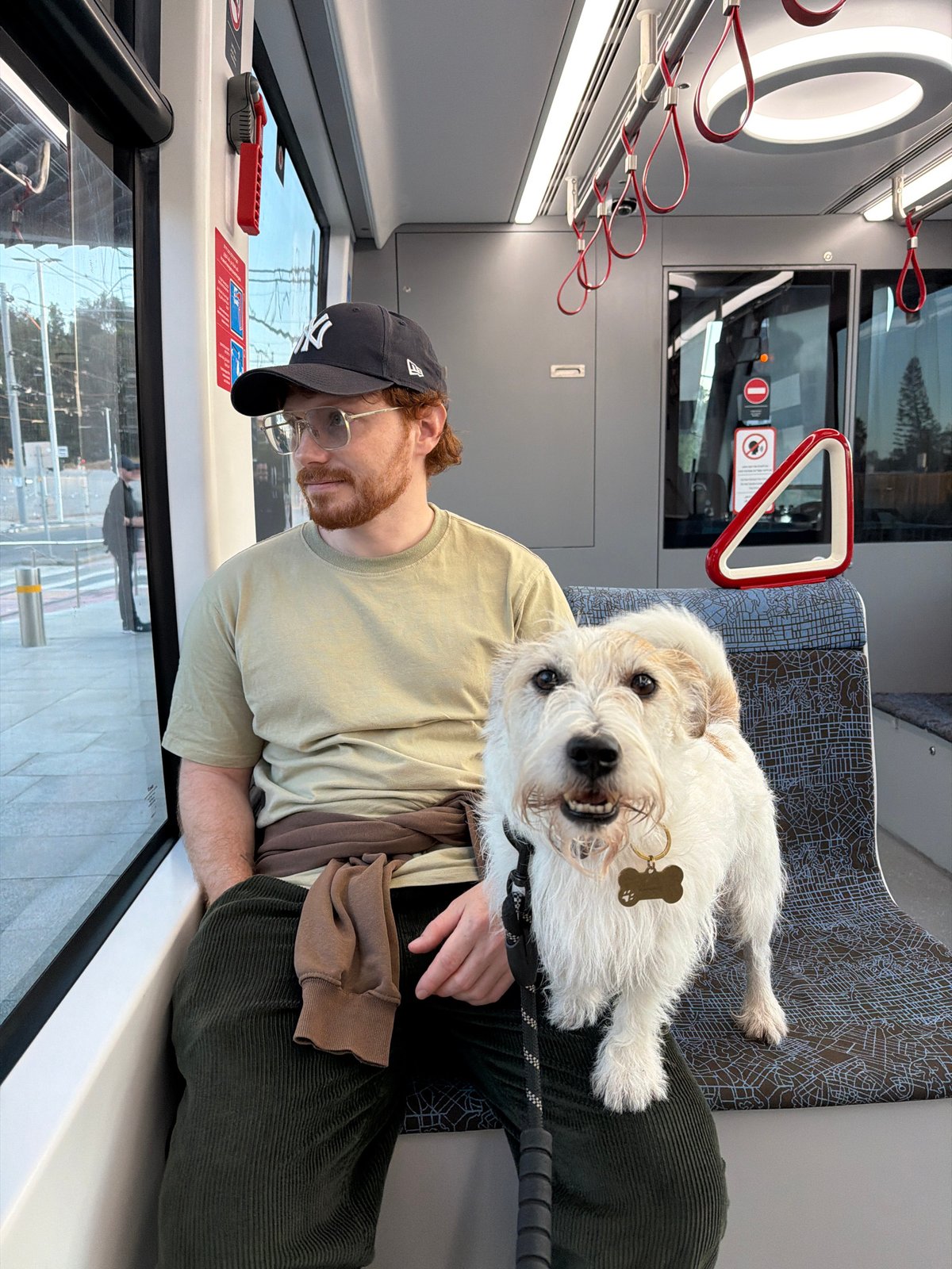 Everyday commuters including soccer players ride Bat Yam transit