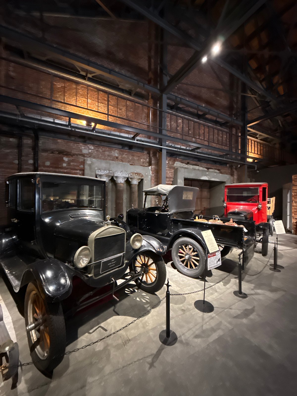Vintage car exhibit displays classic automobiles in Osaka