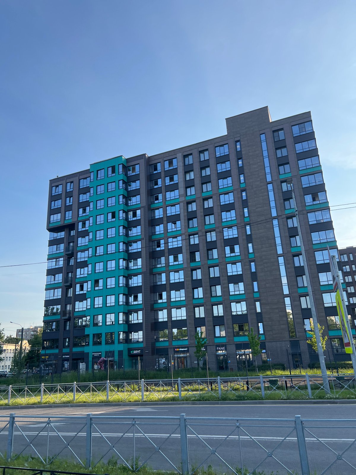 Casual afternoon walk documented in Saint Petersburg residential complex