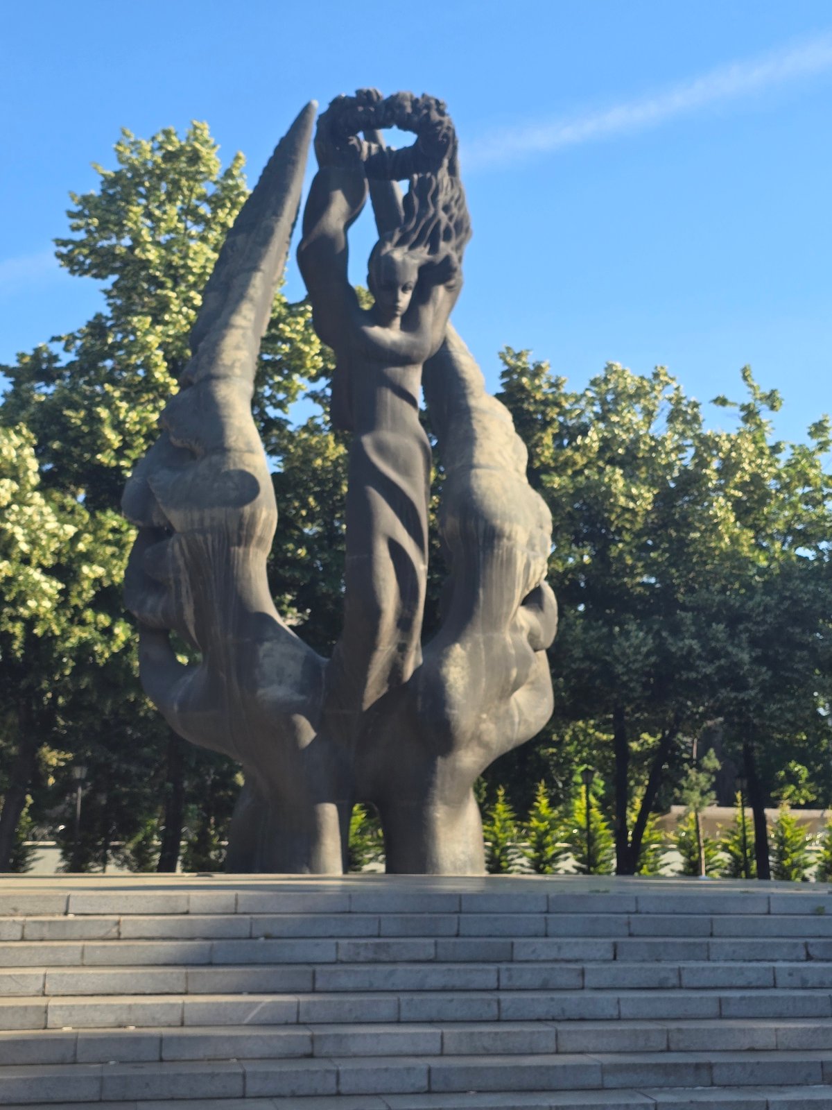 Monument, groundskeeper, street scenes documented in morning observations