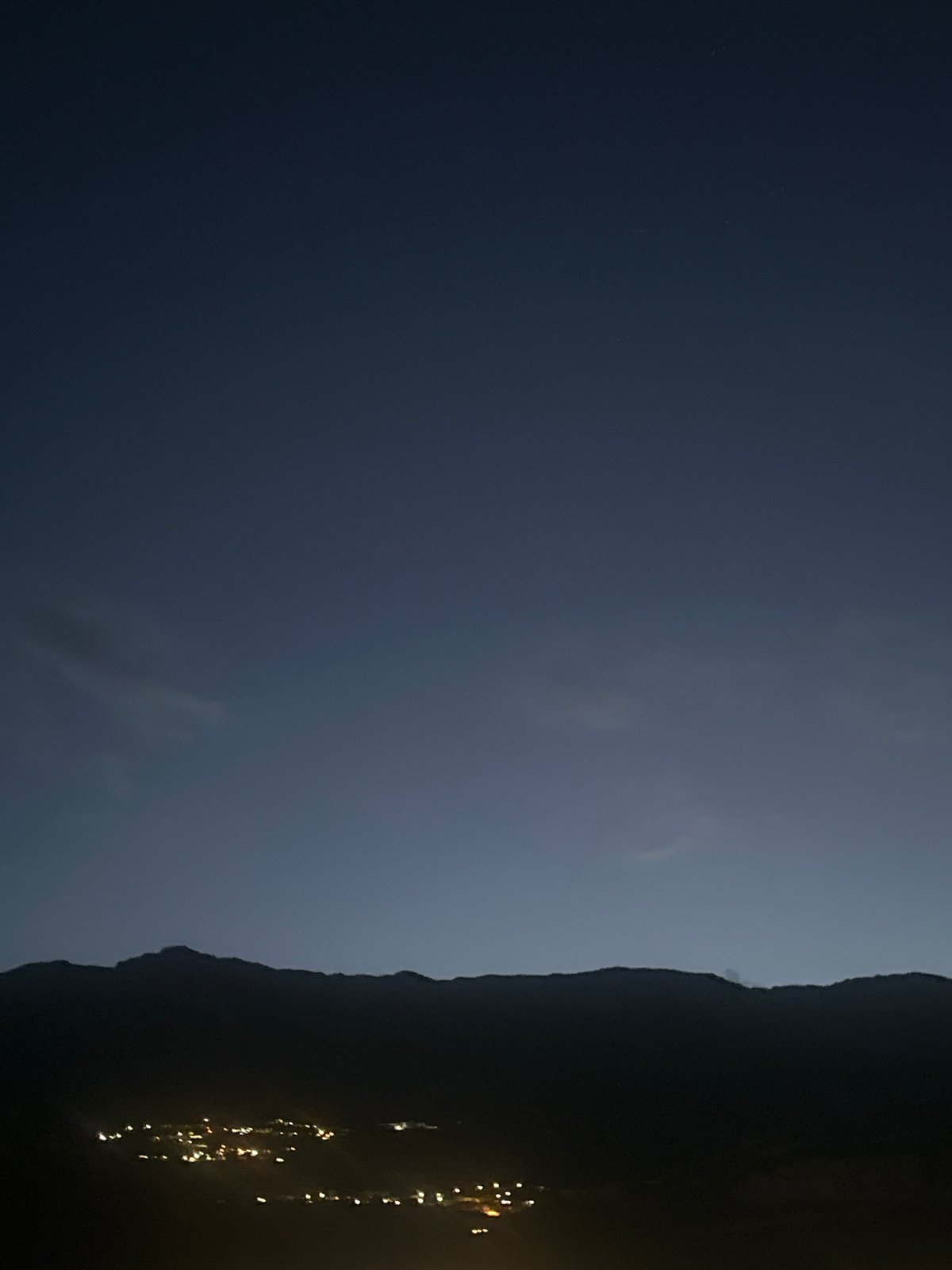 Nighttime cityscape captured in Budva, Montenegro