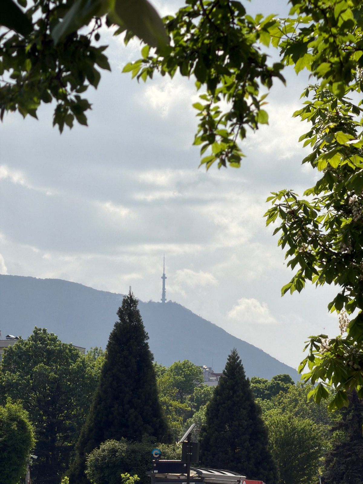Sofia cityscape and park scenes documented in brief sequence