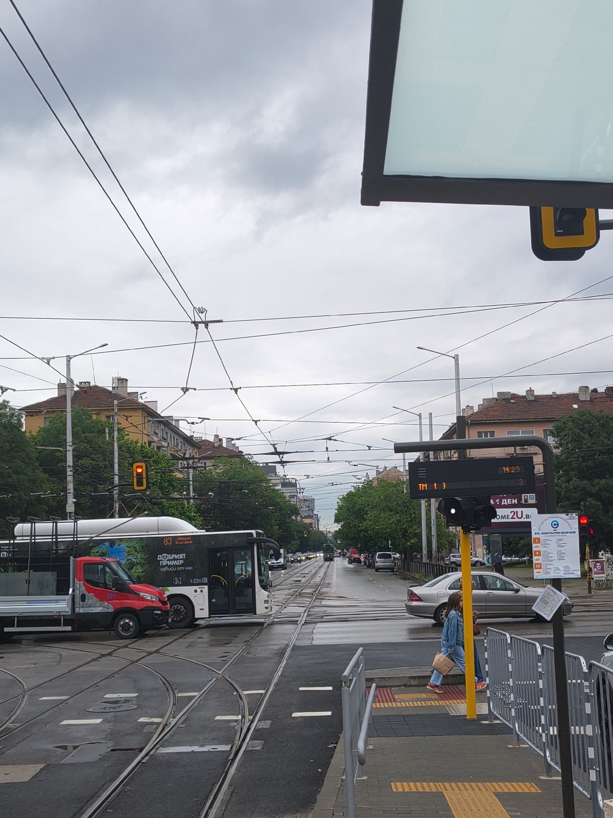 Tram with Bulgarian advertisement spotted on Sofia tracks