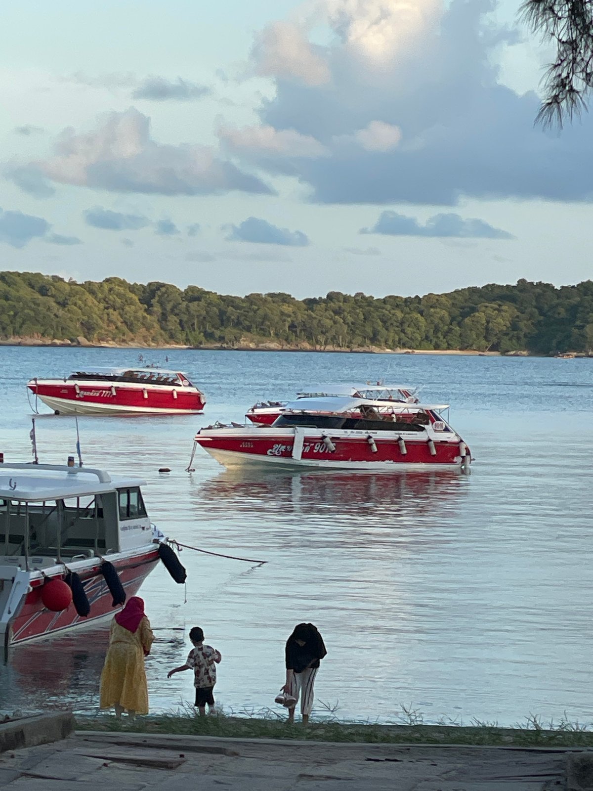 Quiet morning along Rawai's boat-lined shore