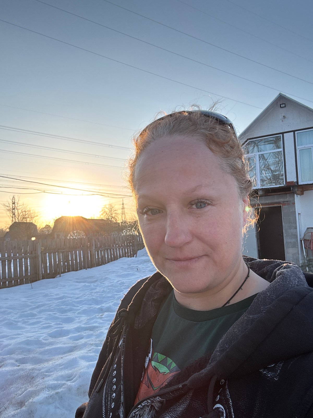 Resident documents winter daily life in Chaikovsky, Russia