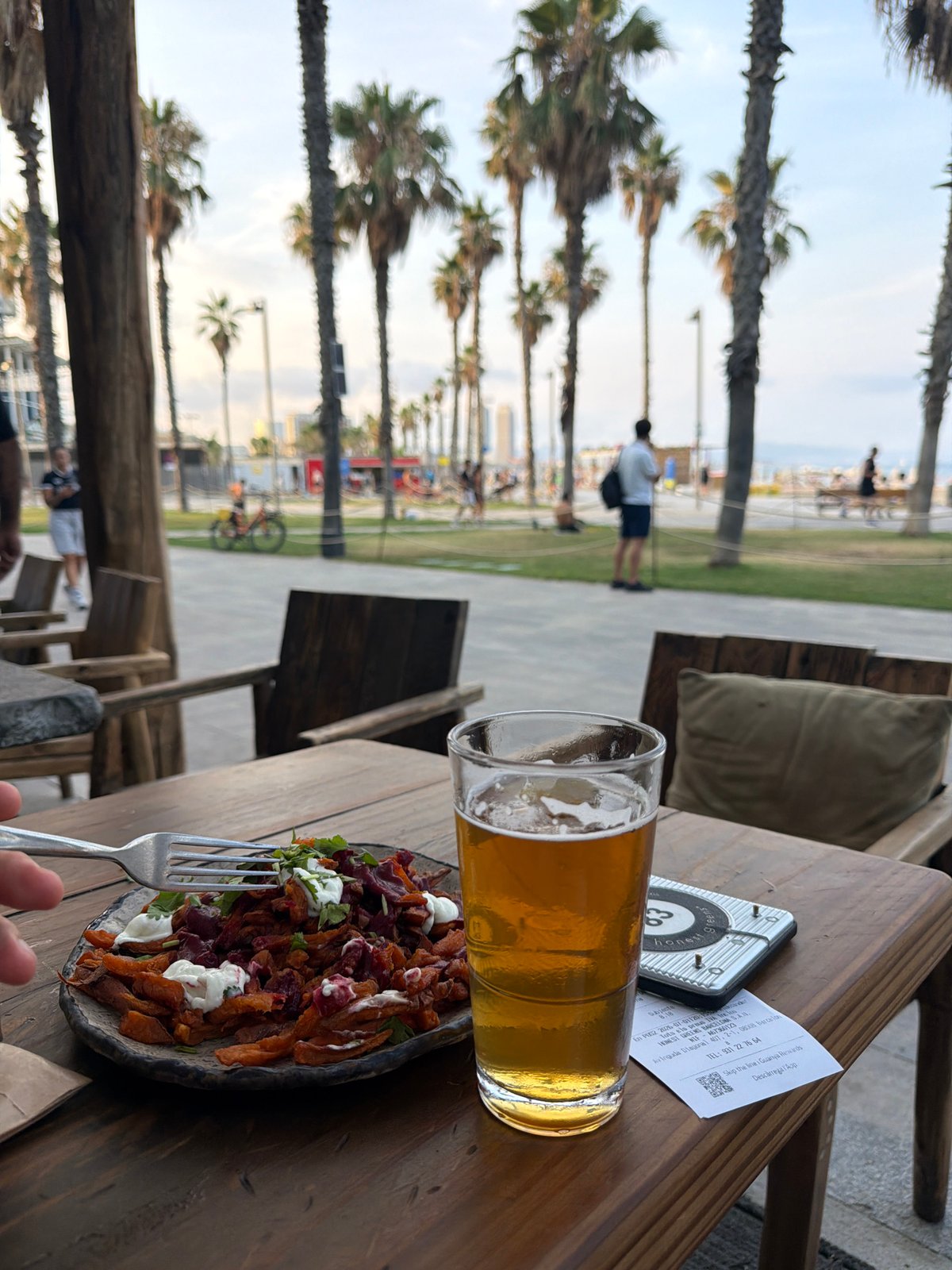 Lazy summer afternoon at Barceloneta beach