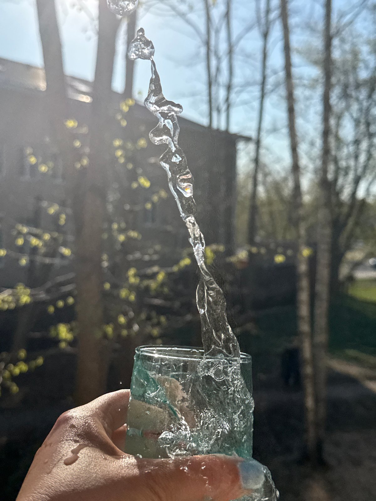 Early morning school scenes and broken glass documented in Dmitrov