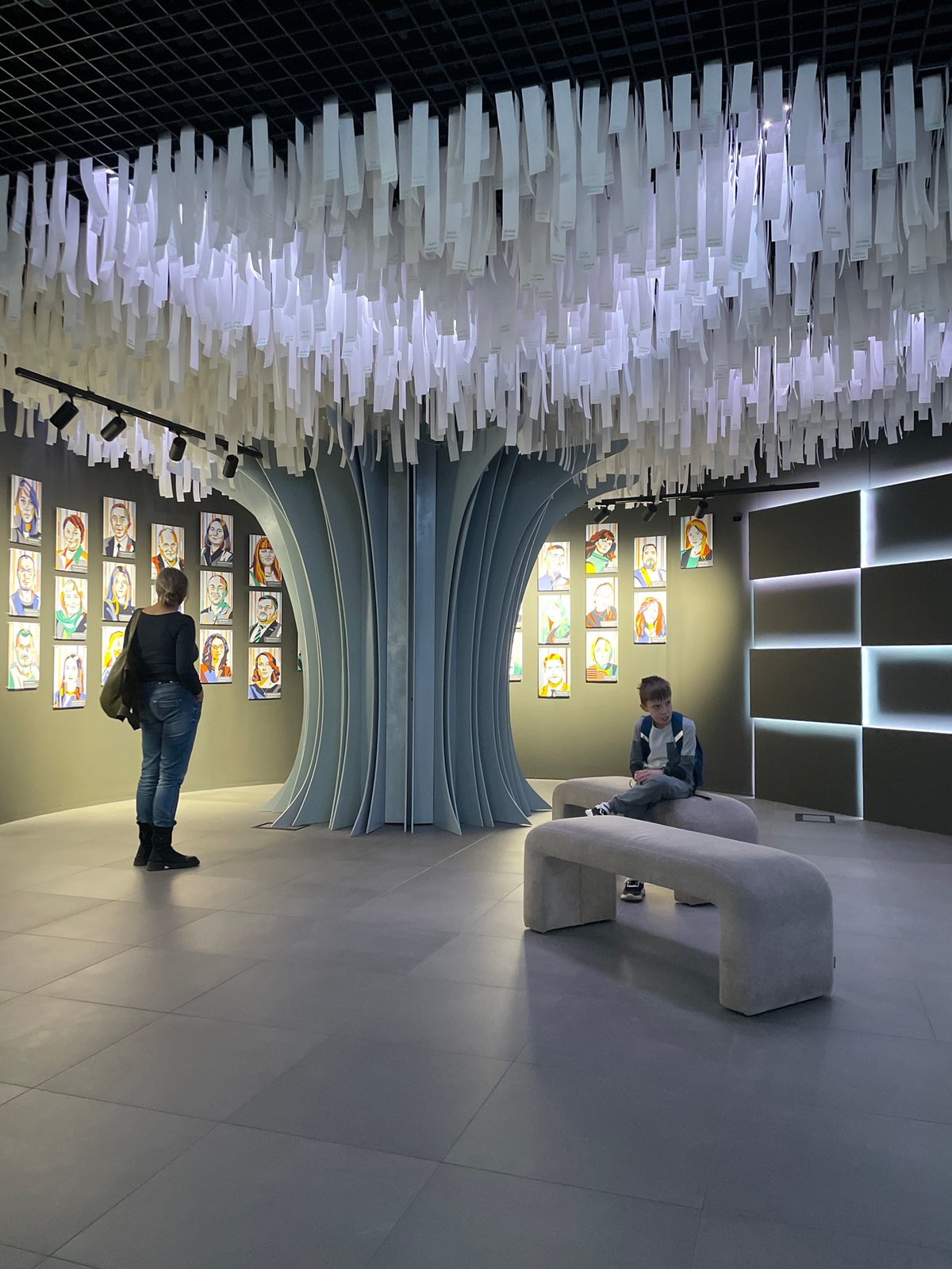 Visitor tours Buran Interactive Museum exhibits in Moscow
