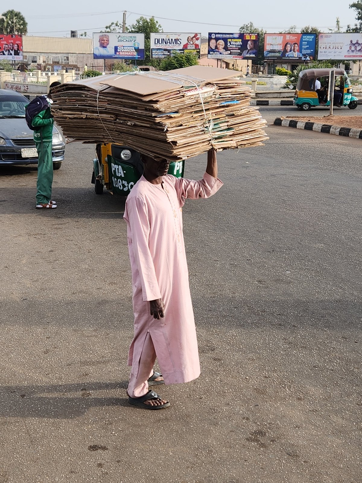 Morning street life documented across Jos, Nigeria