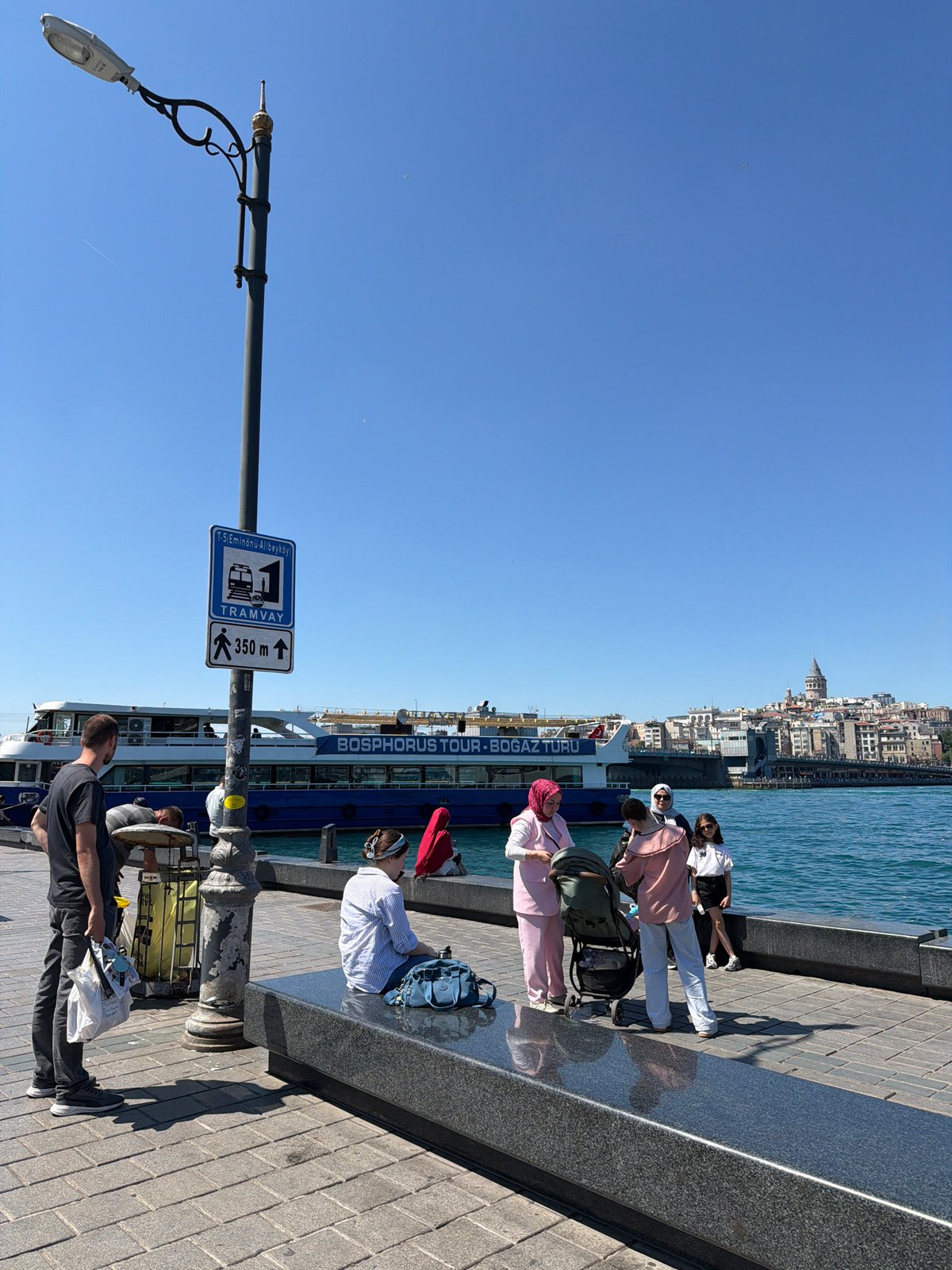 Ordinary afternoon life along Istanbul's Bosphorus captured by witnesses
