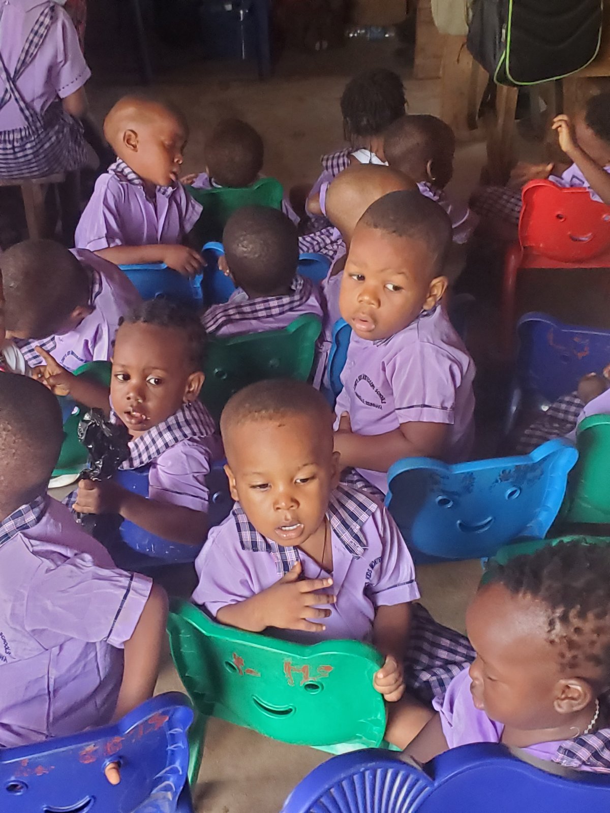 Morning school activities at Seeds Montessori in Ukwu-Abwa, Nigeria
